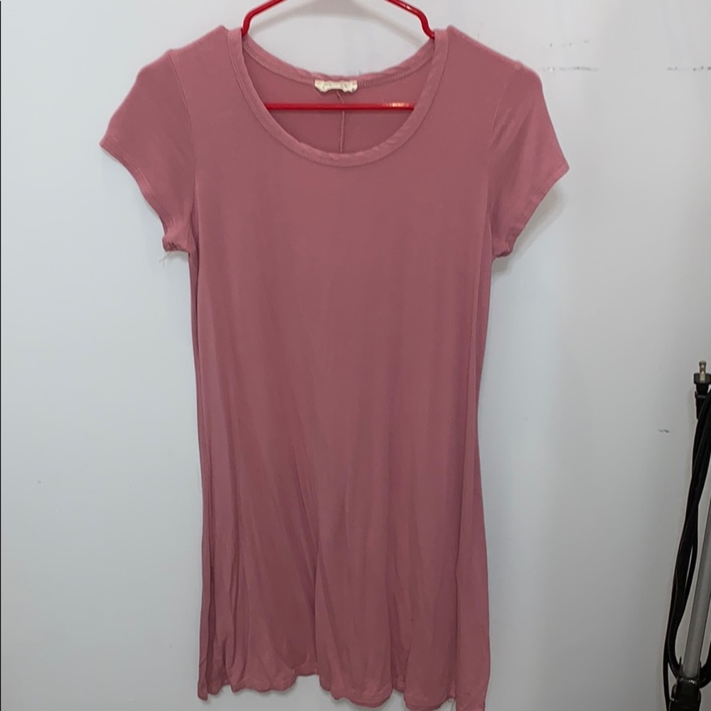 Pink T-Shirt Dress